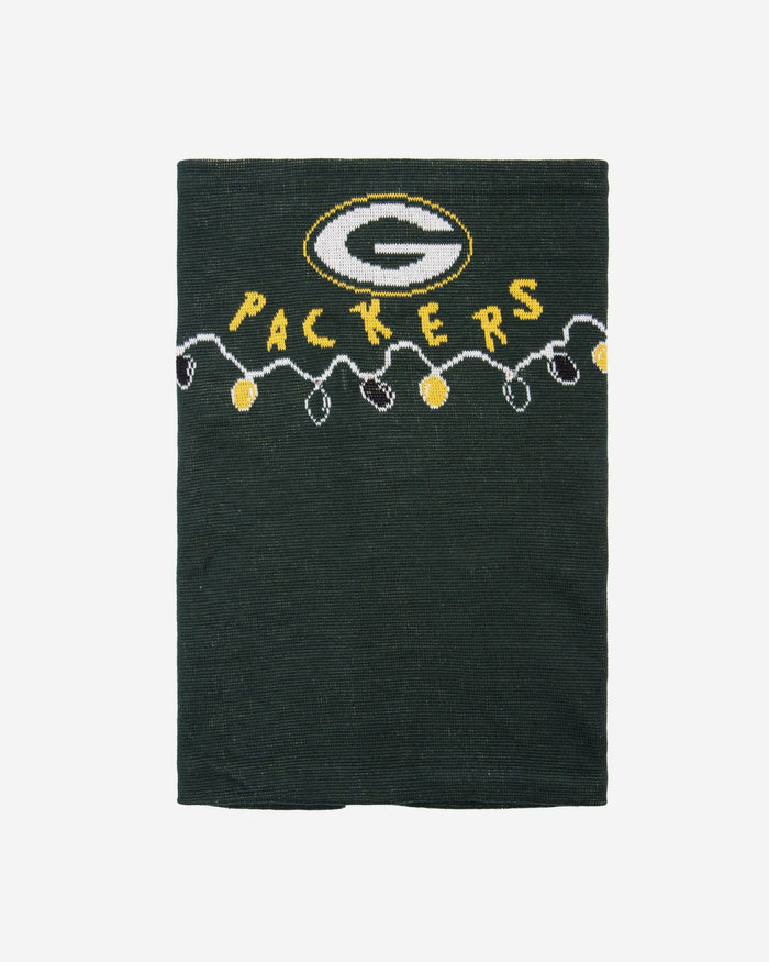 Green Bay Packers Light Up Knit Gaiter Scarf FOCO - FOCO.com