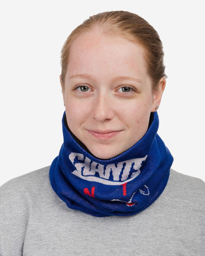 New York Giants Light Up Knit Gaiter Scarf FOCO - FOCO.com