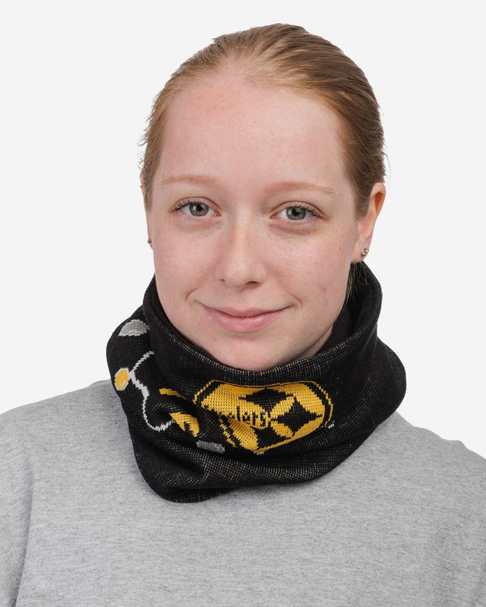 Pittsburgh Steelers Light Up Knit Gaiter Scarf FOCO - FOCO.com