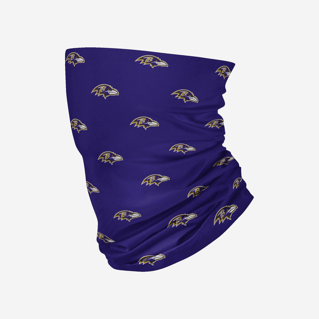 Baltimore Ravens Mini Print Logo Gaiter Scarf FOCO - FOCO.com