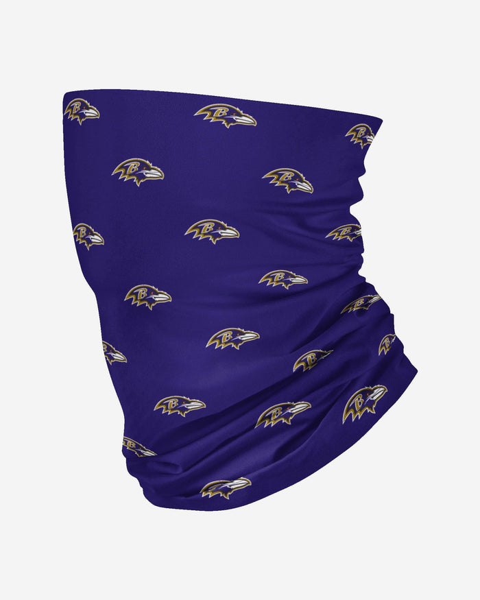 Baltimore Ravens Mini Print Logo Gaiter Scarf FOCO - FOCO.com