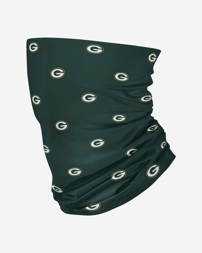 Green Bay Packers Mini Print Logo Gaiter Scarf FOCO - FOCO.com