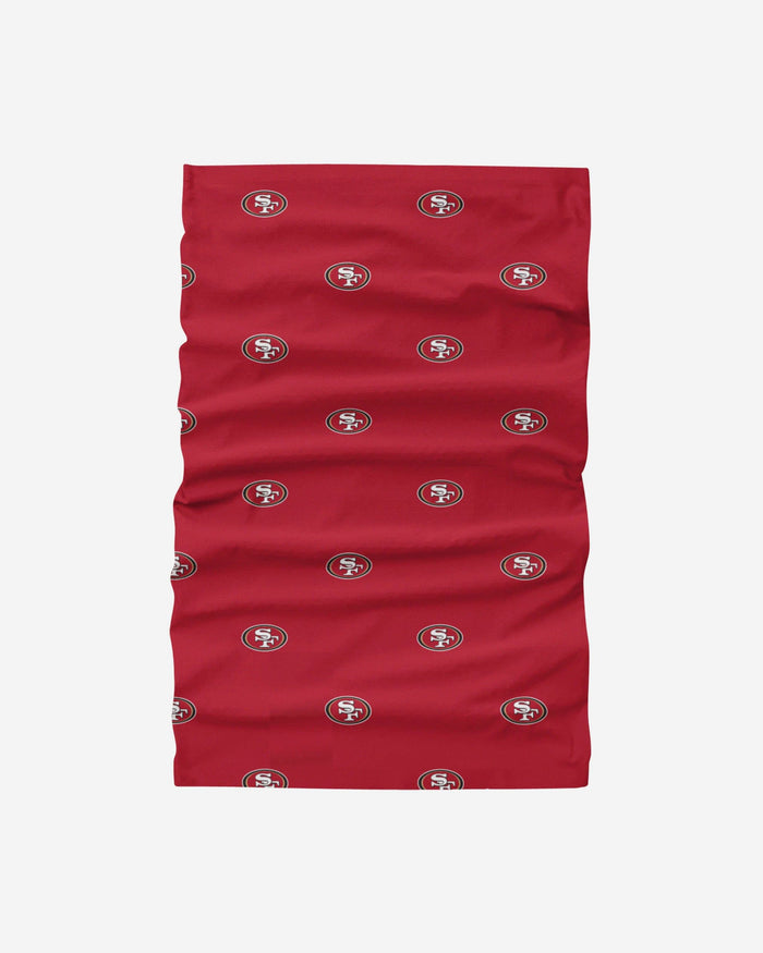 San Francisco 49ers Mini Print Logo Gaiter Scarf FOCO - FOCO.com