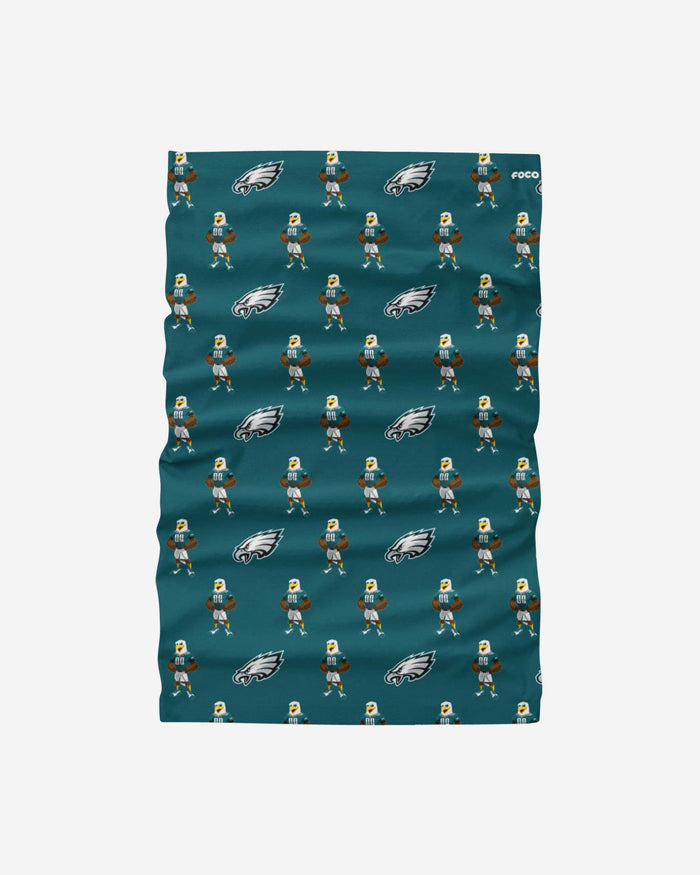 Swoop Philadelphia Eagles Mini Print Mascot Gaiter Scarf FOCO - FOCO.com