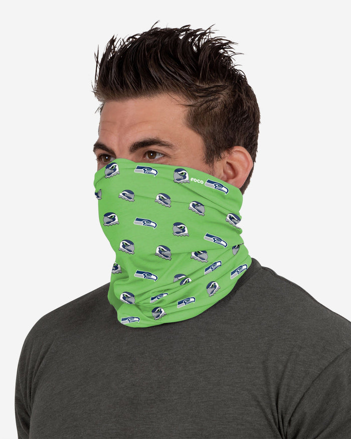 Blitz Seattle Seahawks Mini Print Mascot Gaiter Scarf FOCO - FOCO.com