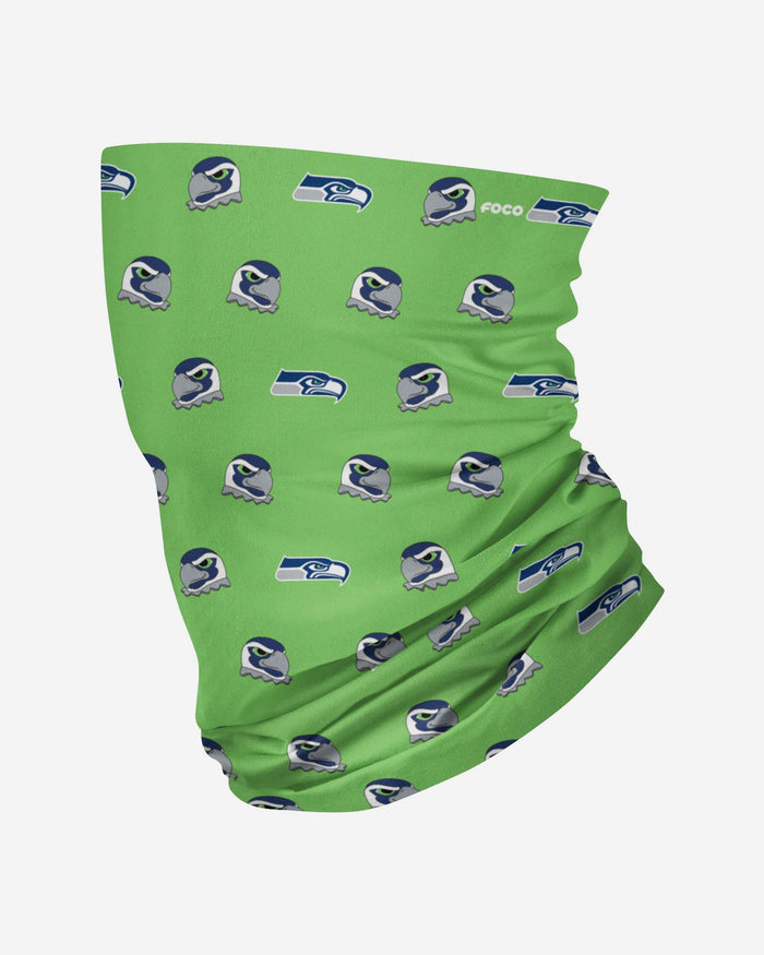 Blitz Seattle Seahawks Mini Print Mascot Gaiter Scarf FOCO - FOCO.com