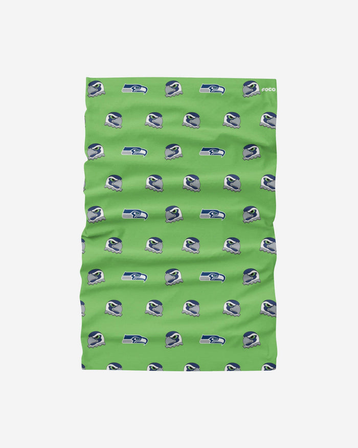 Blitz Seattle Seahawks Mini Print Mascot Gaiter Scarf FOCO - FOCO.com