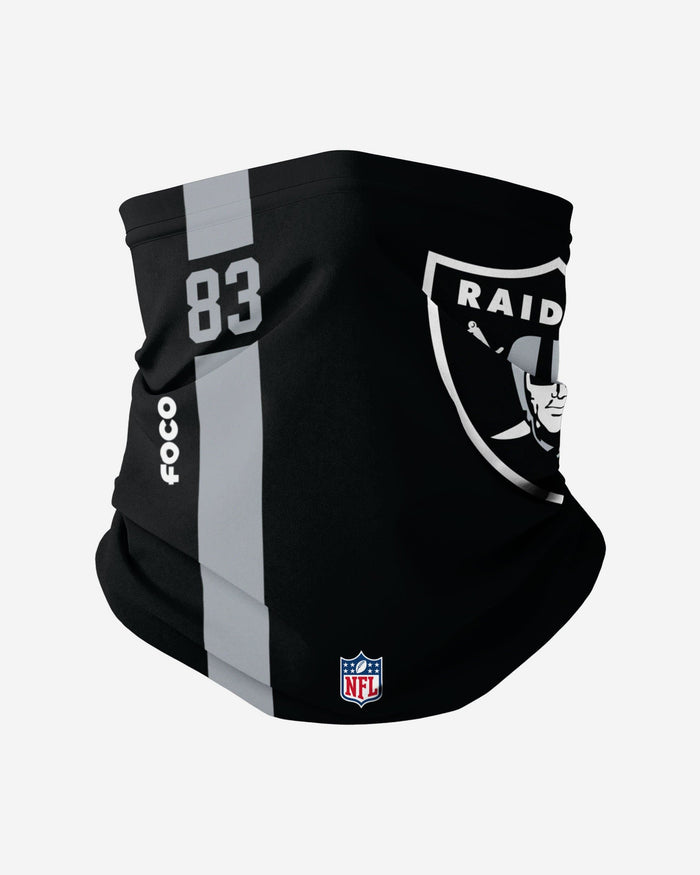 Darren Waller Las Vegas Raiders On-Field Sideline Logo Gaiter Scarf FOCO - FOCO.com