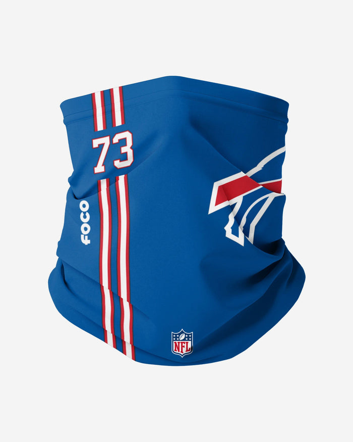 Dion Dawkins Buffalo Bills On-Field Sideline Logo Gaiter Scarf FOCO - FOCO.com