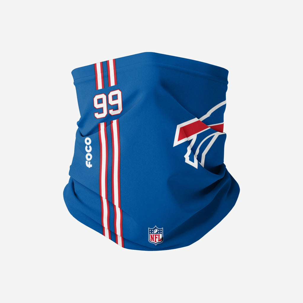 Harrison Phillips Buffalo Bills On-Field Sideline Logo Gaiter Scarf FOCO - FOCO.com