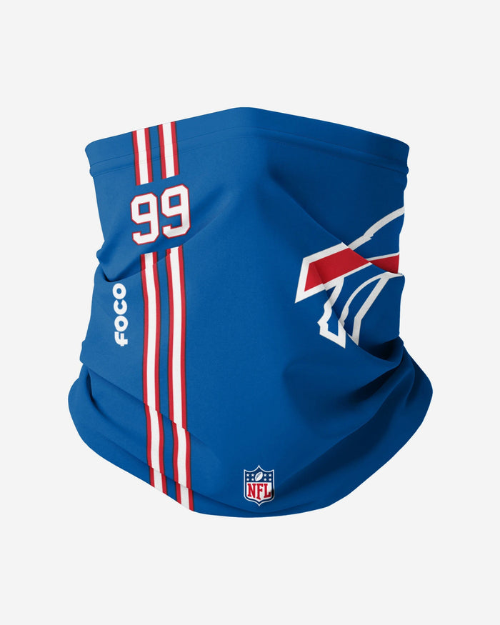 Harrison Phillips Buffalo Bills On-Field Sideline Logo Gaiter Scarf FOCO - FOCO.com