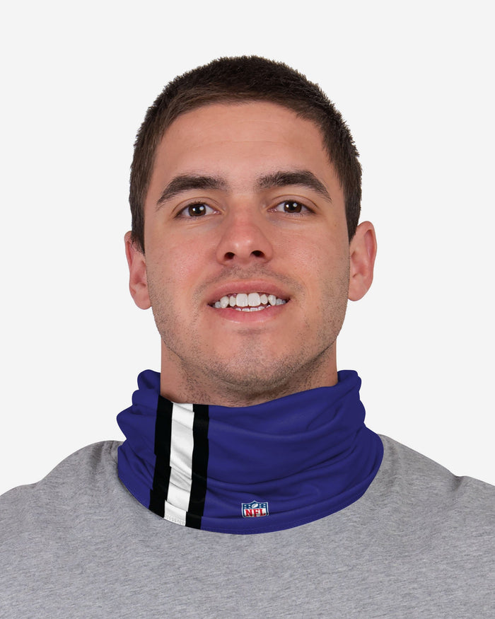 Justin Tucker Baltimore Ravens On-Field Sideline Logo Gaiter Scarf FOCO - FOCO.com