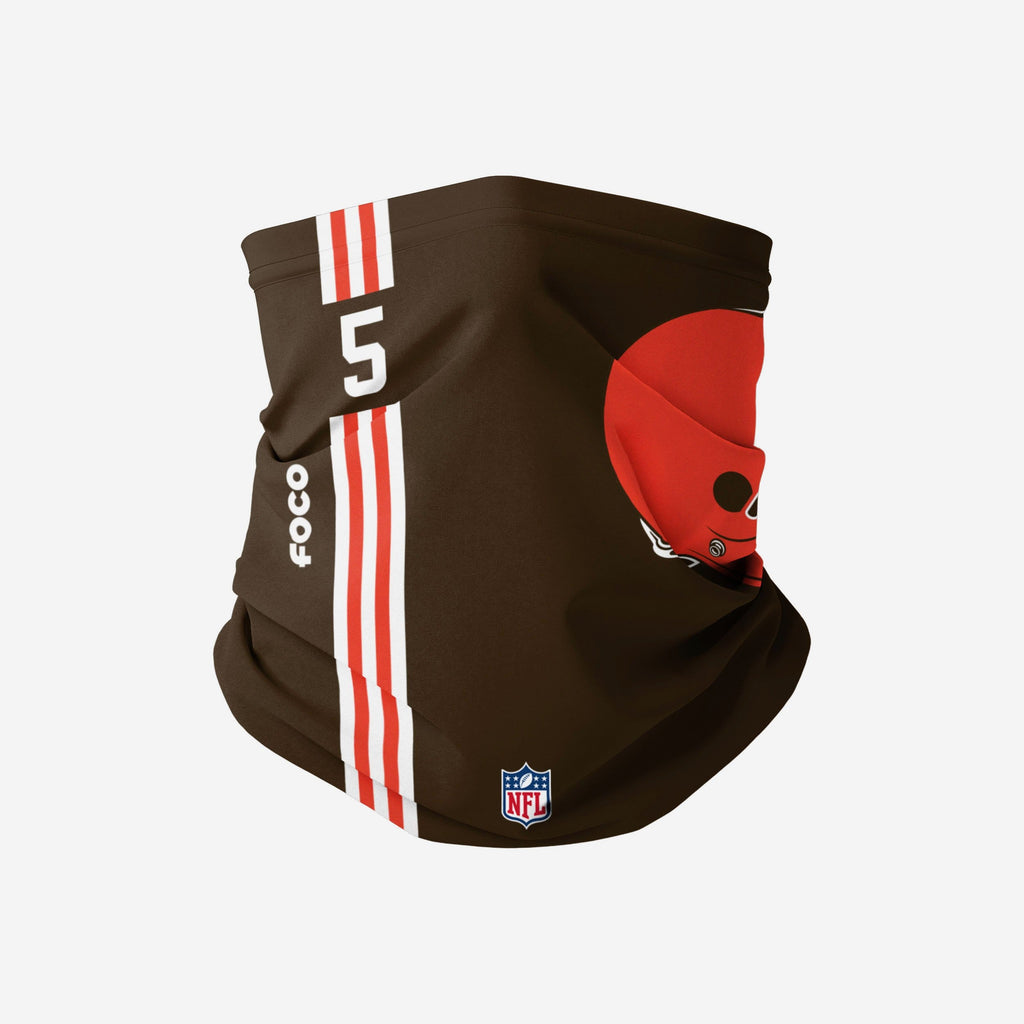 Case Keenum Cleveland Browns On-Field Sideline Logo Gaiter Scarf FOCO - FOCO.com