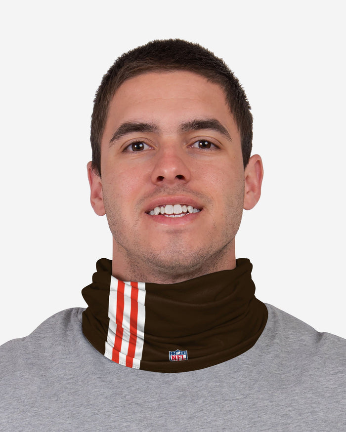 Case Keenum Cleveland Browns On-Field Sideline Logo Gaiter Scarf FOCO - FOCO.com