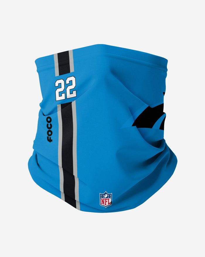 Christian McCaffrey Carolina Panthers On-Field Sideline Logo Gaiter Scarf FOCO - FOCO.com