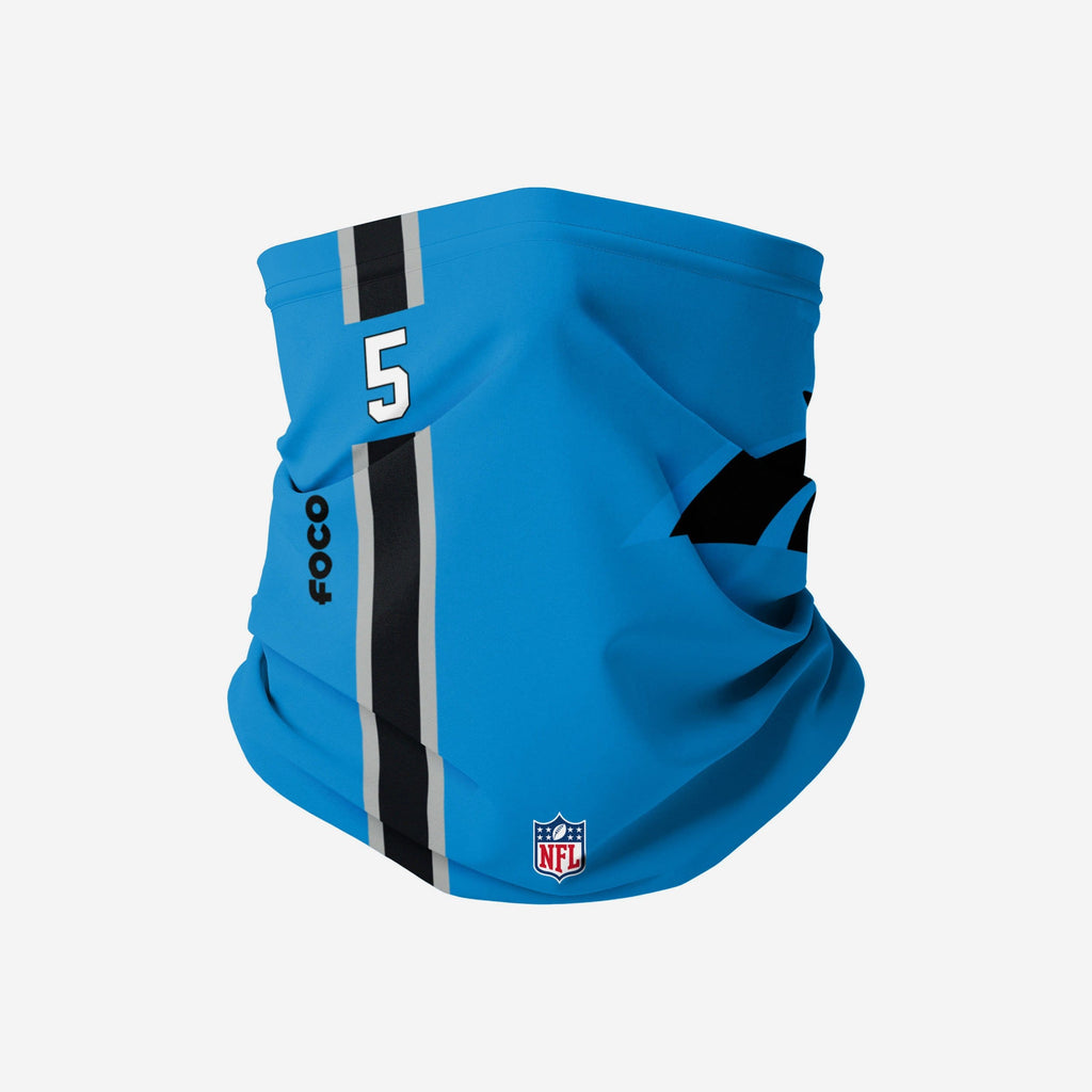 Teddy Bridgewater Carolina Panthers On-Field Sideline Logo Gaiter Scarf FOCO - FOCO.com