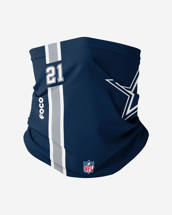 Ezekiel Elliott Dallas Cowboys On-Field Sideline Logo Gaiter Scarf FOCO Adult - FOCO.com