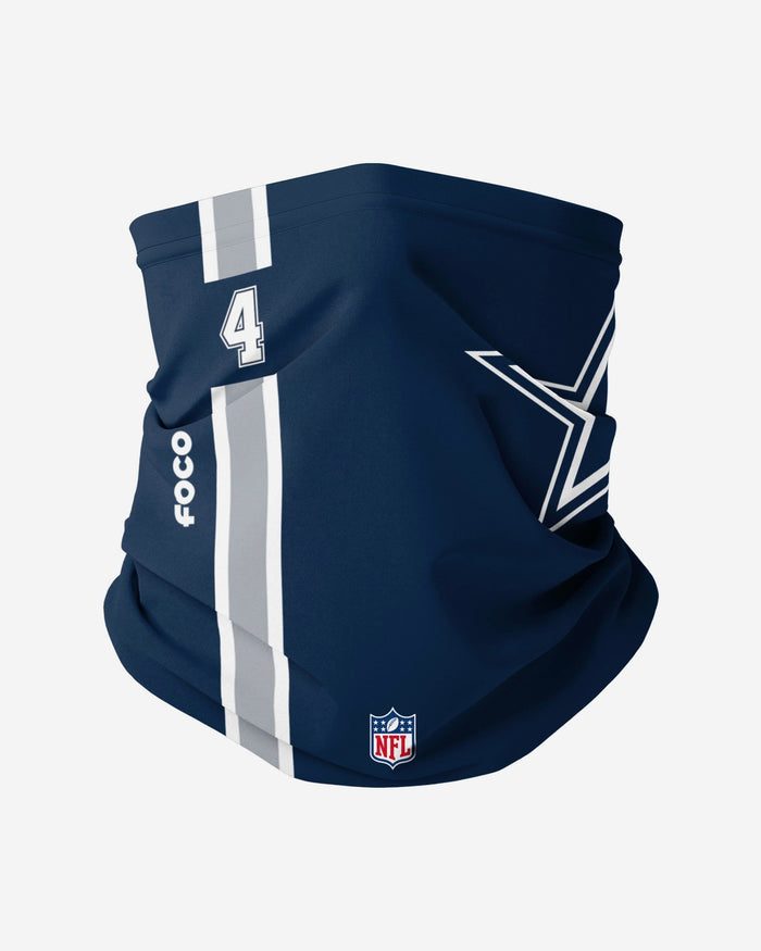 Dak Prescott Dallas Cowboys On-Field Sideline Logo Gaiter Scarf FOCO - FOCO.com