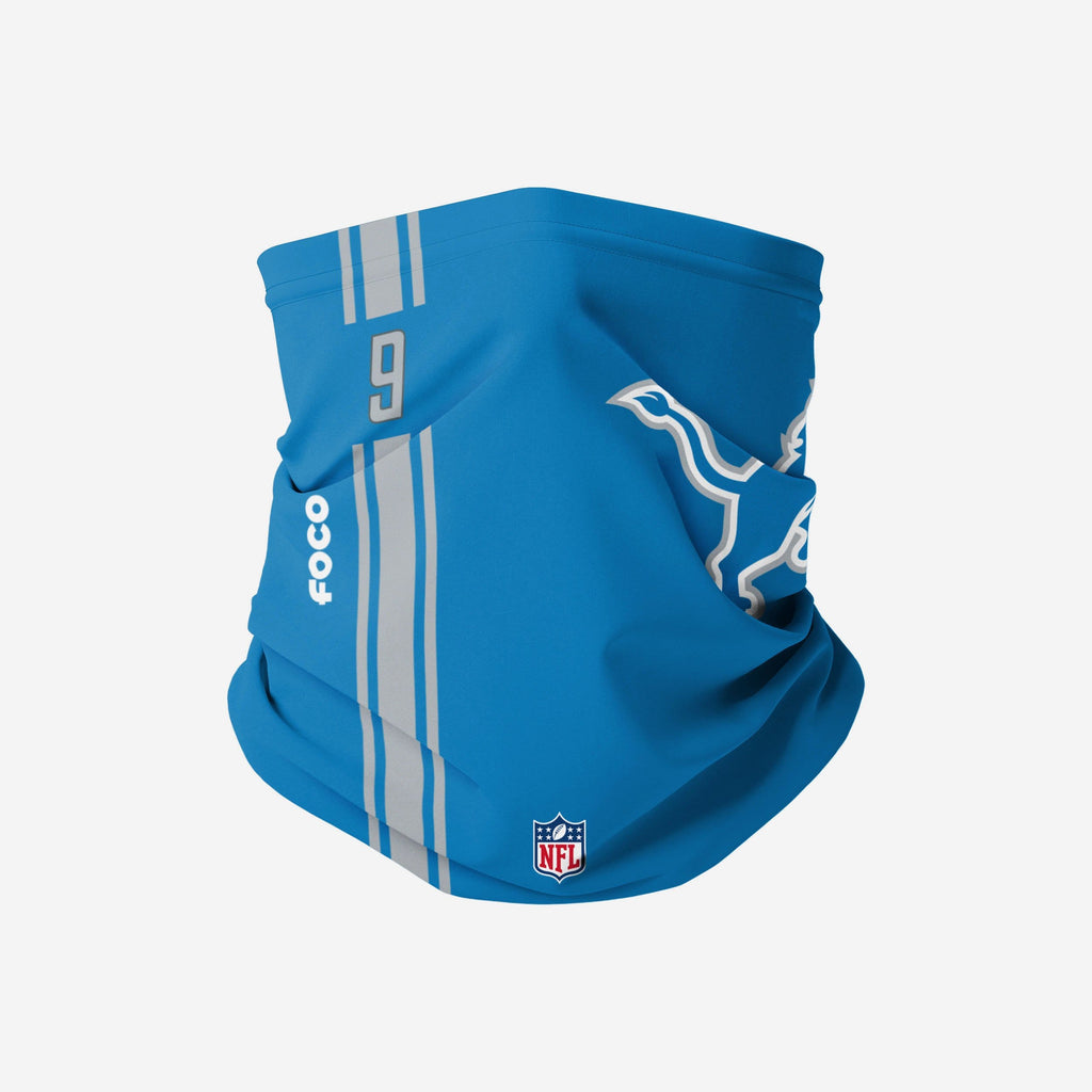 Matthew Stafford Detroit Lions On-Field Sideline Logo Gaiter Scarf FOCO - FOCO.com