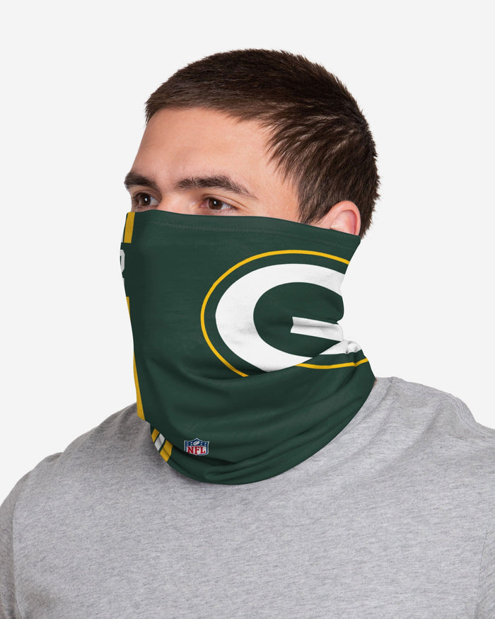 Mason Crosby Green Bay Packers On-Field Sideline Logo Gaiter Scarf FOCO - FOCO.com