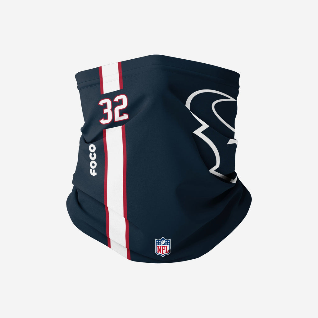 Lonnie Johnson Jr Houston Texans On-Field Sideline Logo Gaiter Scarf FOCO - FOCO.com