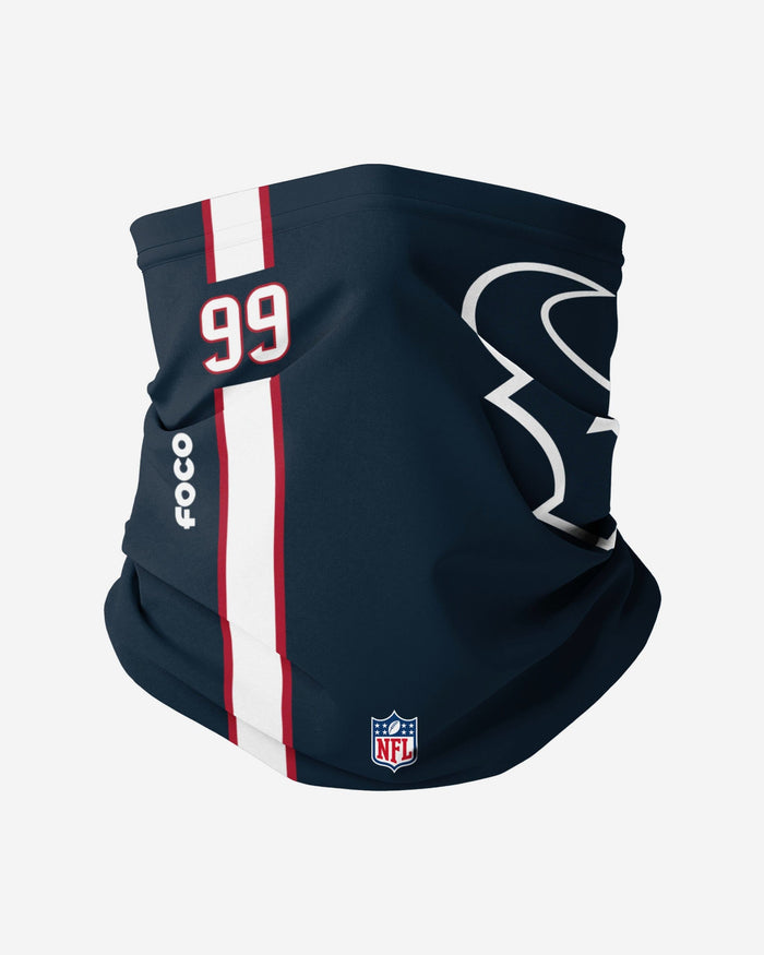 JJ Watt Houston Texans On-Field Sideline Logo Gaiter Scarf FOCO - FOCO.com