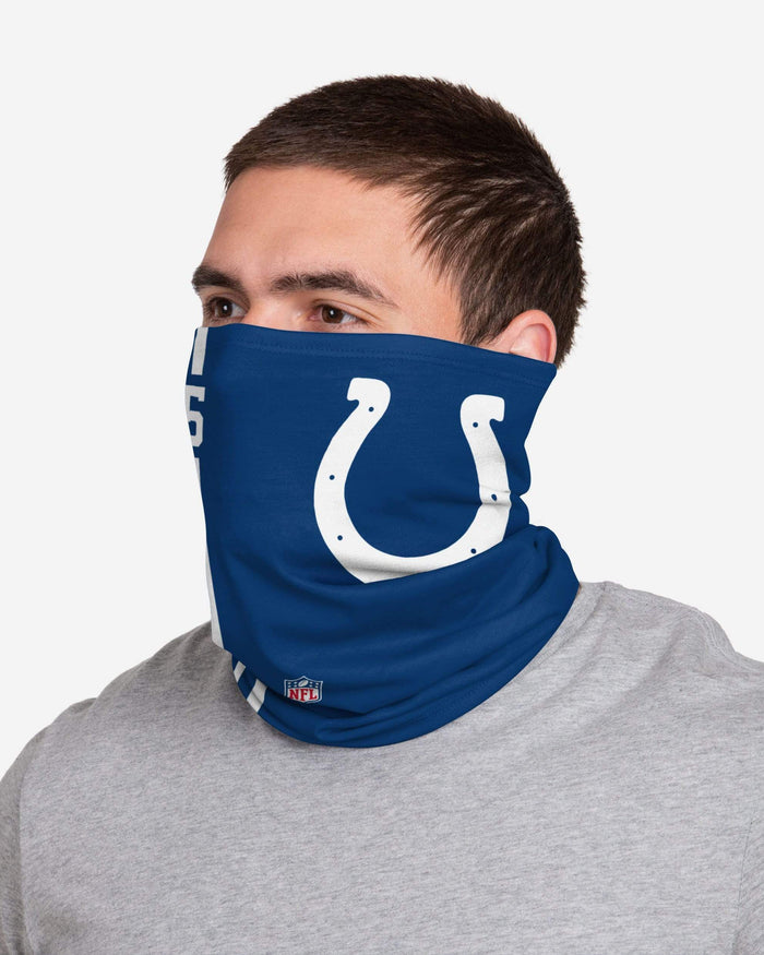 Marlon Mack Indianapolis Colts On-Field Sideline Logo Gaiter Scarf FOCO - FOCO.com