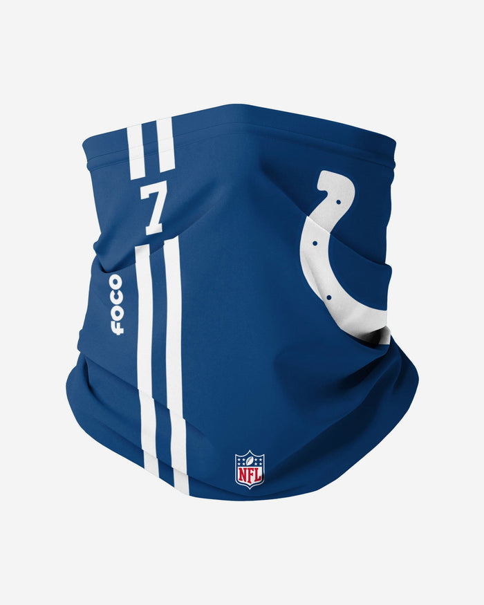 Jacoby Brissett Indianapolis Colts On-Field Sideline Logo Gaiter Scarf FOCO - FOCO.com