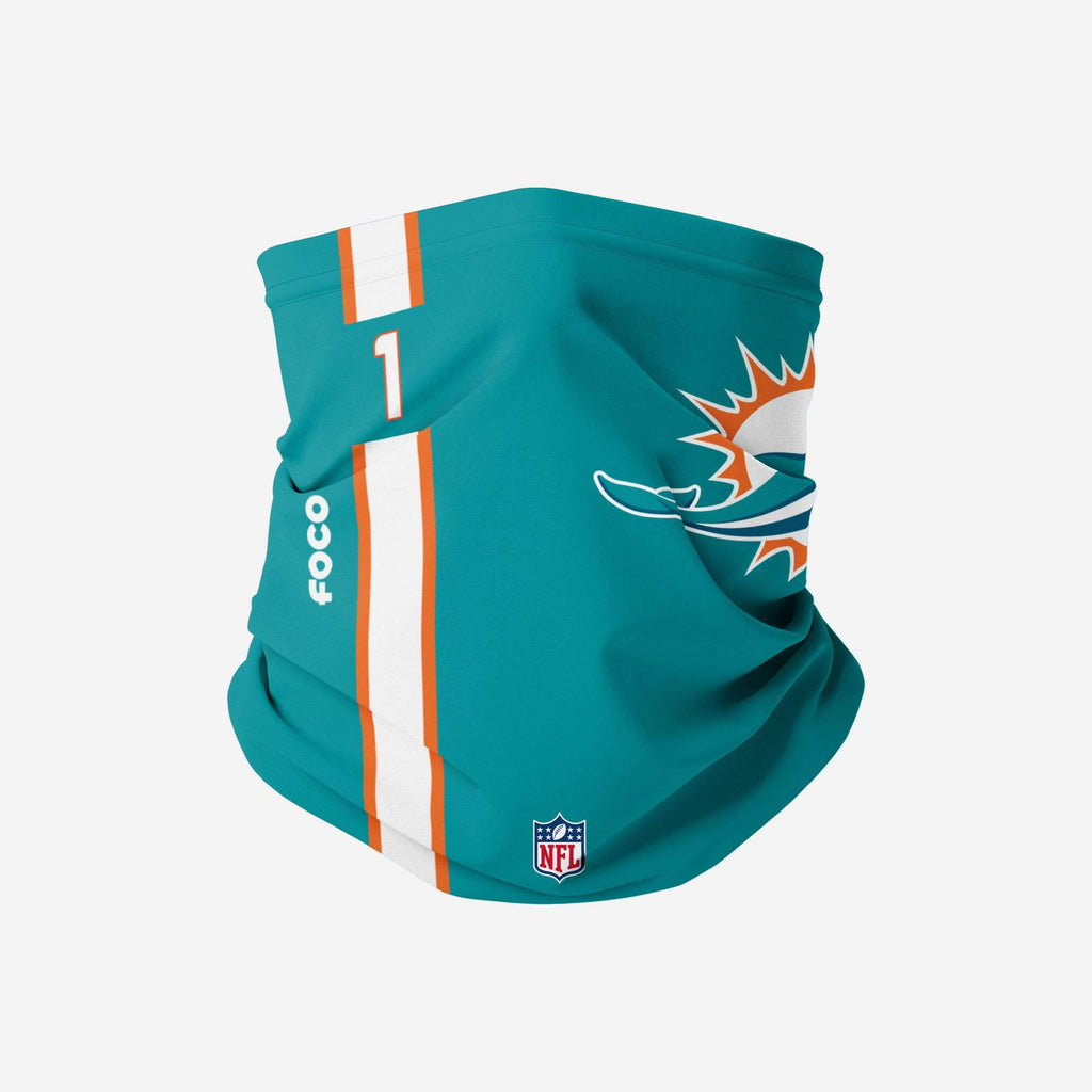 Tua Tagovailoa Miami Dolphins On-Field Sideline Logo Gaiter Scarf FOCO Adult - FOCO.com