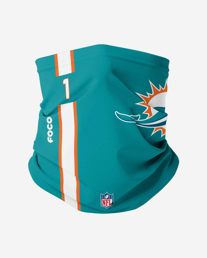 Tua Tagovailoa Miami Dolphins On-Field Sideline Logo Gaiter Scarf FOCO Adult - FOCO.com