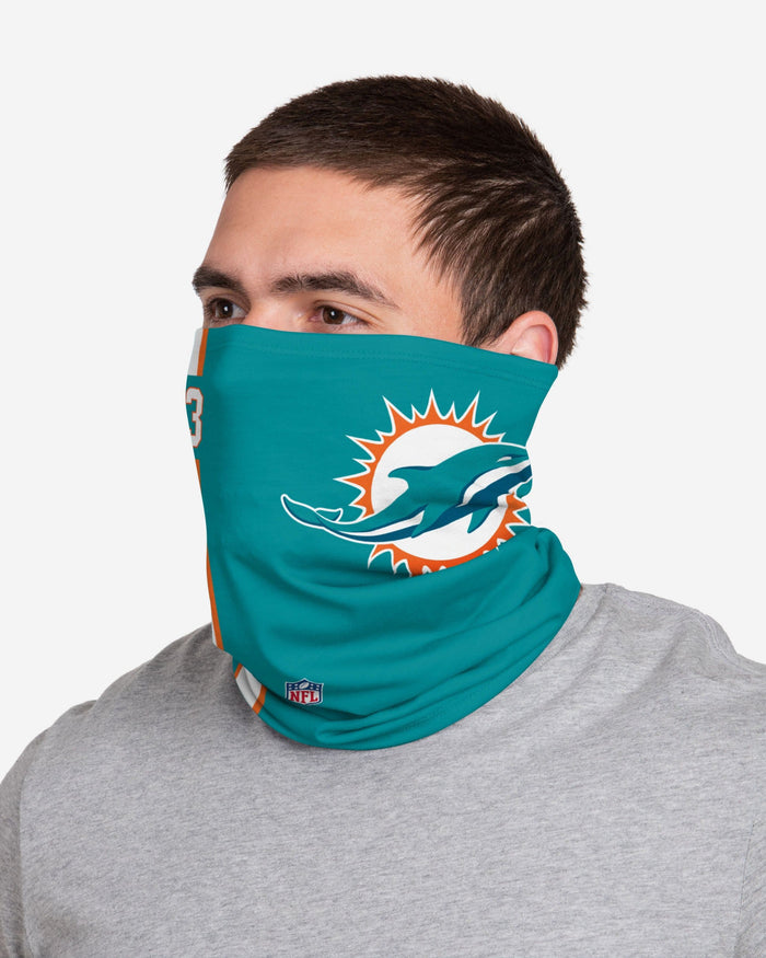 Noah Igbinoghene Miami Dolphins On-Field Sideline Logo Gaiter Scarf FOCO - FOCO.com