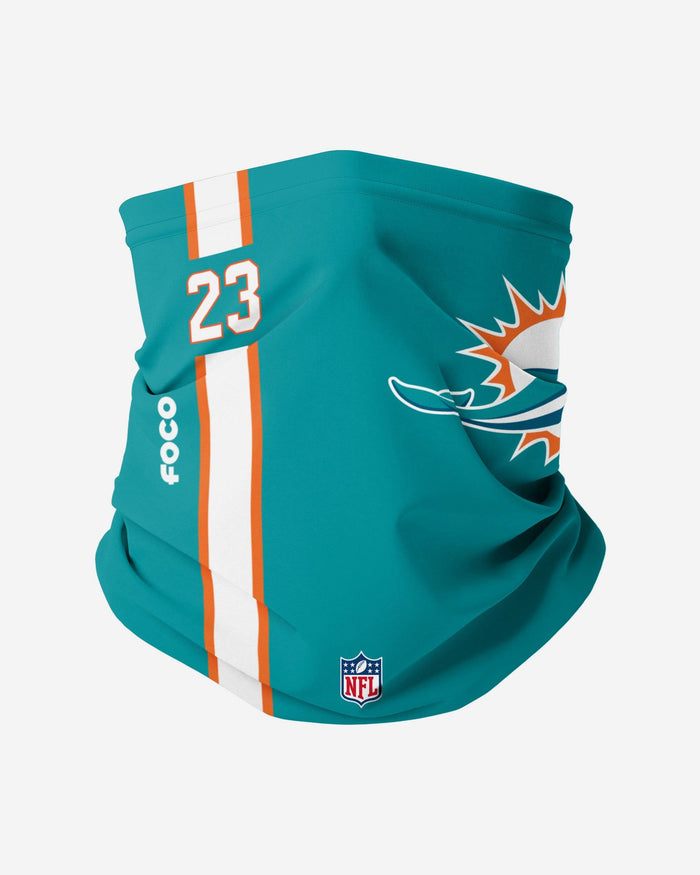 Noah Igbinoghene Miami Dolphins On-Field Sideline Logo Gaiter Scarf FOCO - FOCO.com