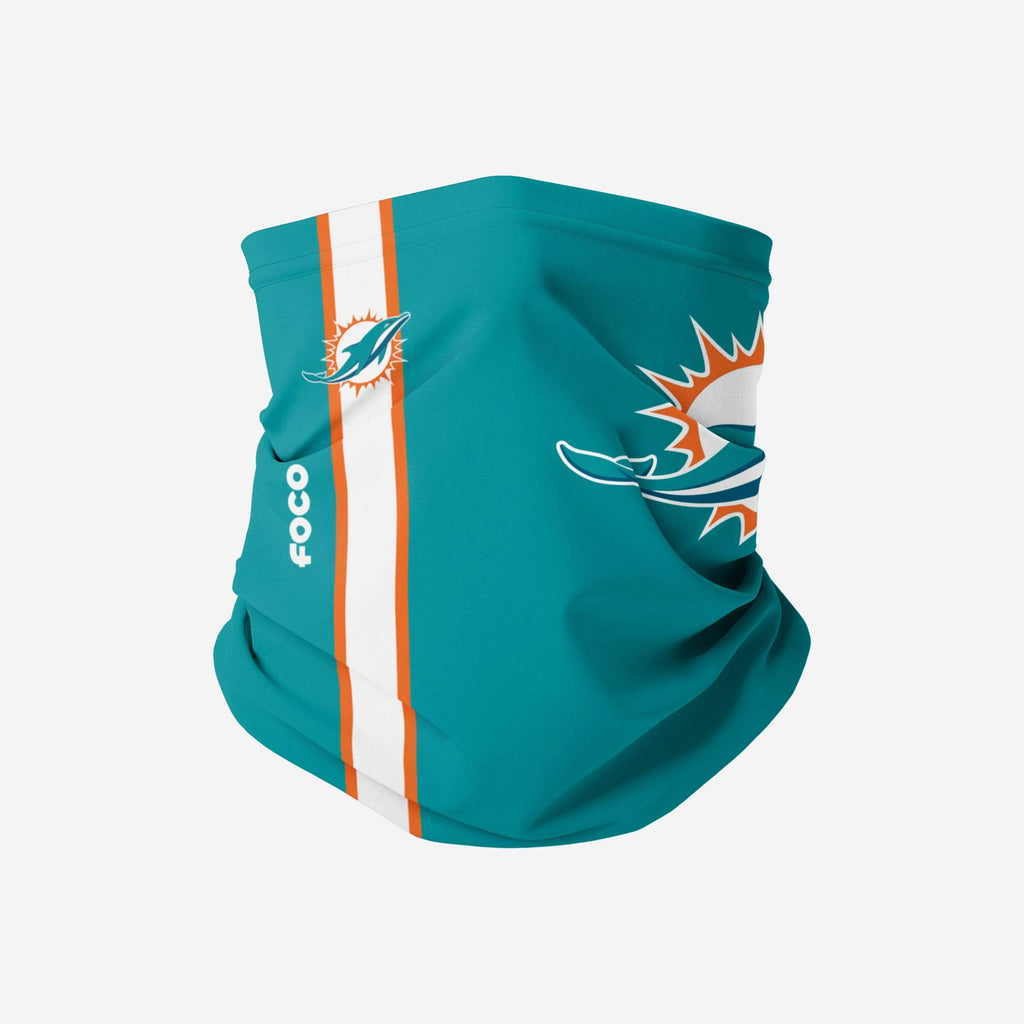 Miami Dolphins On-Field Sideline Logo Gaiter Scarf FOCO Adult - FOCO.com