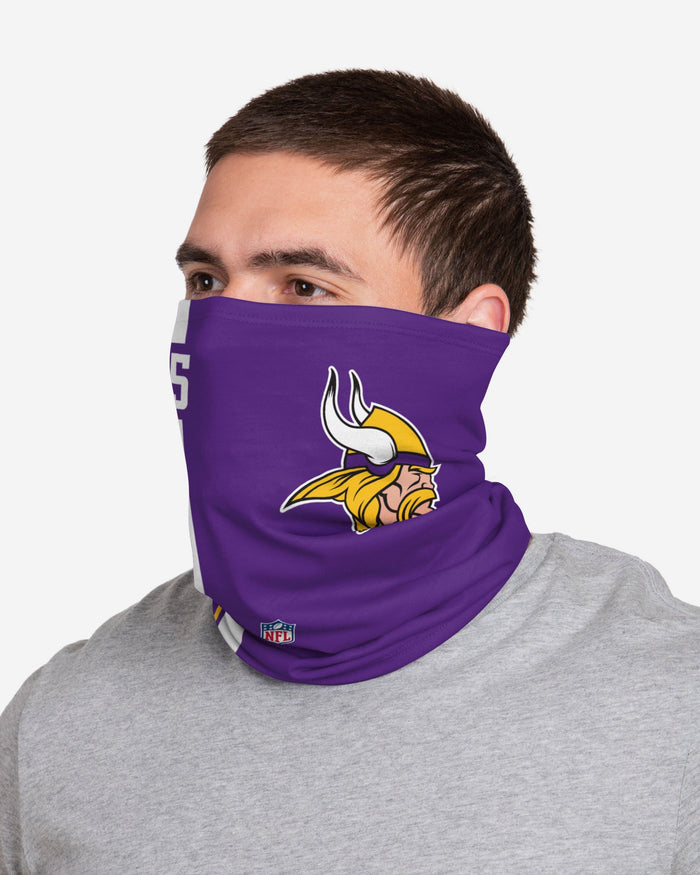 Alexander Mattison Minnesota Vikings On-Field Sideline Logo Gaiter Scarf FOCO - FOCO.com