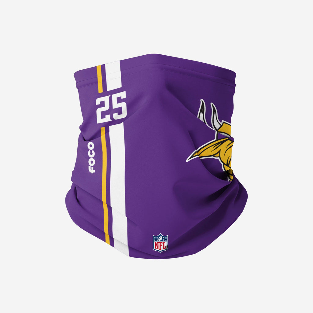 Alexander Mattison Minnesota Vikings On-Field Sideline Logo Gaiter Scarf FOCO - FOCO.com