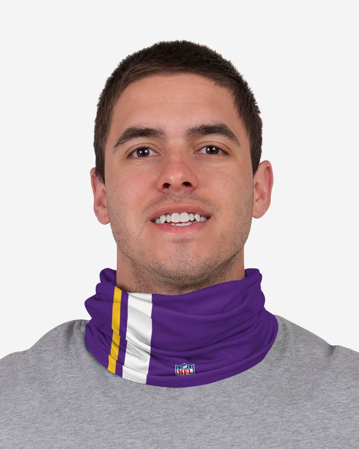 Adam Thielen Minnesota Vikings On-Field Sideline Logo Gaiter Scarf FOCO - FOCO.com