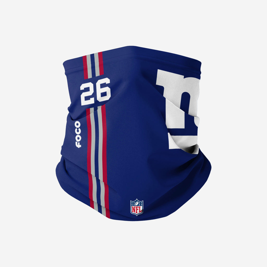 Saquon Barkley New York Giants On-Field Sideline Logo Gaiter Scarf FOCO - FOCO.com