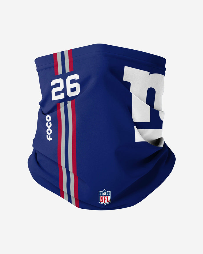 Saquon Barkley New York Giants On-Field Sideline Logo Gaiter Scarf FOCO - FOCO.com