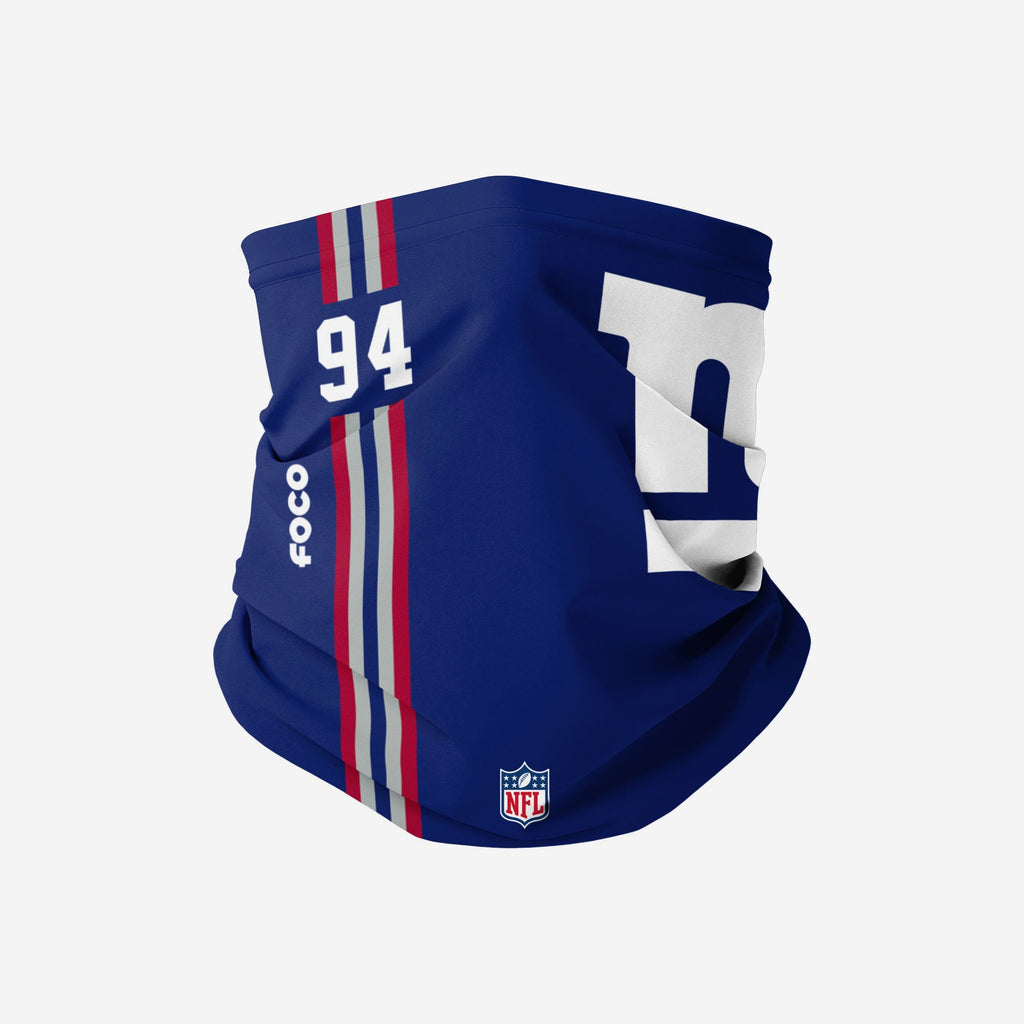 Dalvin Tomlinson New York Giants On-Field Sideline Logo Gaiter Scarf FOCO - FOCO.com