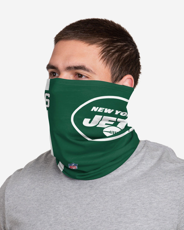 George Fant New York Jets On-Field Sideline Logo Gaiter Scarf FOCO - FOCO.com