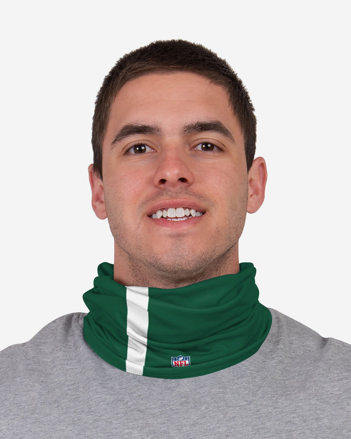 George Fant New York Jets On-Field Sideline Logo Gaiter Scarf FOCO - FOCO.com