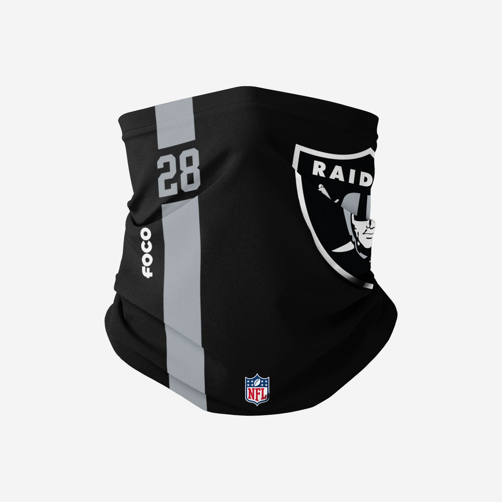 Josh Jacobs Las Vegas Raiders On-Field Sideline Logo Gaiter Scarf FOCO - FOCO.com