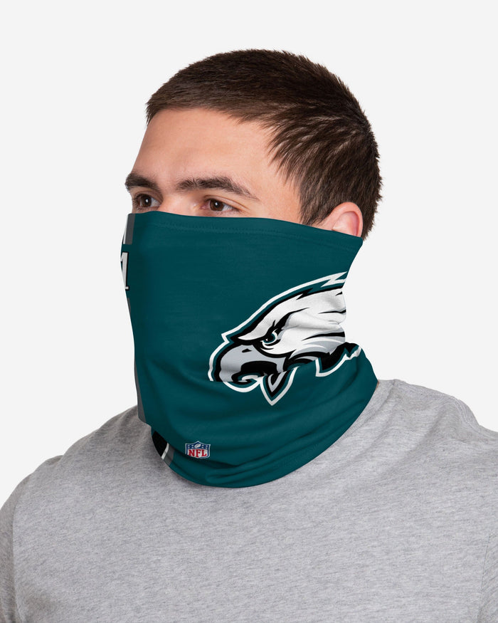 Carson Wentz Philadelphia Eagles On-Field Sideline Logo Gaiter Scarf FOCO - FOCO.com