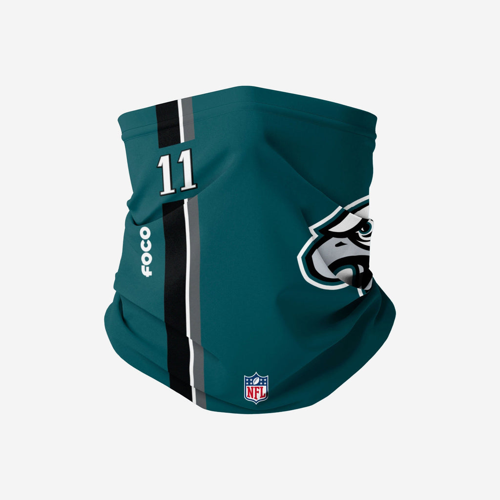 Carson Wentz Philadelphia Eagles On-Field Sideline Logo Gaiter Scarf FOCO Adult - FOCO.com