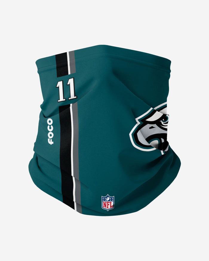 Carson Wentz Philadelphia Eagles On-Field Sideline Logo Gaiter Scarf FOCO Adult - FOCO.com