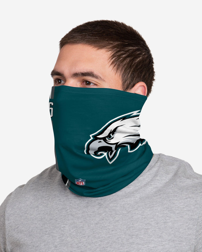 Miles Sanders Philadelphia Eagles On-Field Sideline Logo Gaiter Scarf FOCO - FOCO.com