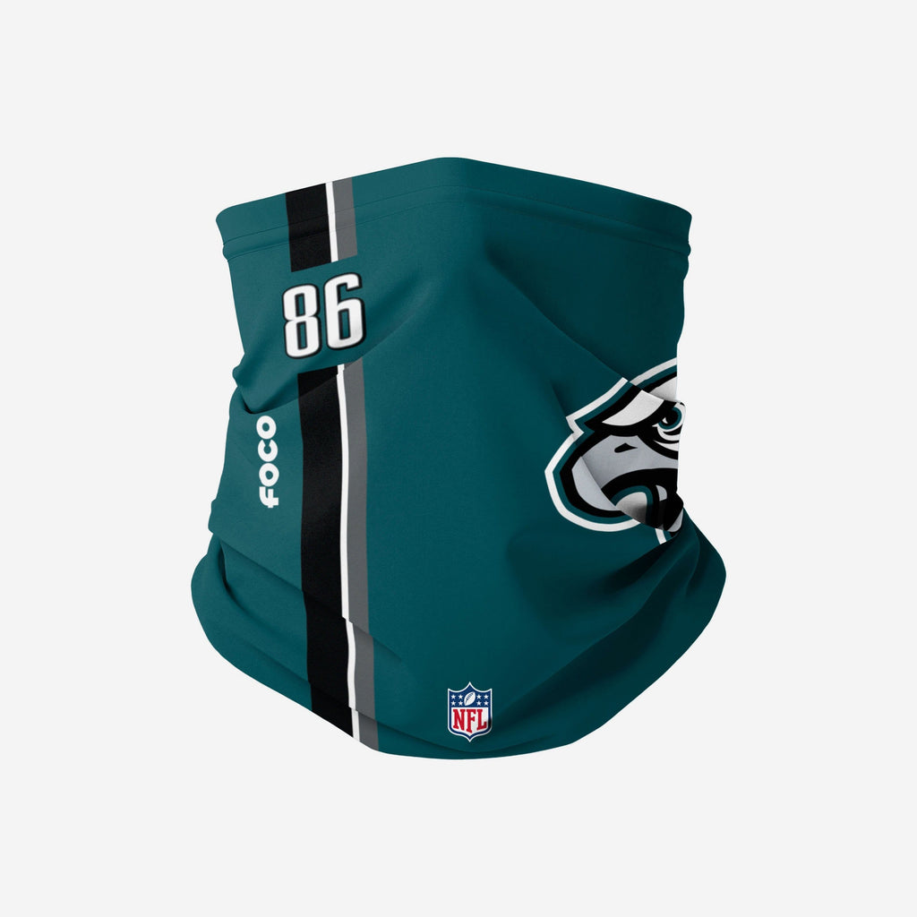 Zach Ertz Philadelphia Eagles On-Field Sideline Logo Gaiter Scarf FOCO - FOCO.com