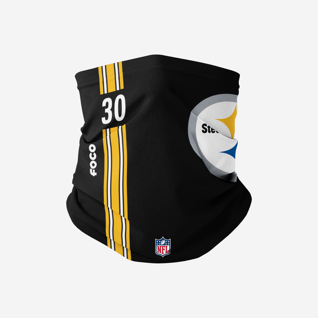 James Conner Pittsburgh Steelers On-Field Sideline Logo Gaiter Scarf FOCO - FOCO.com