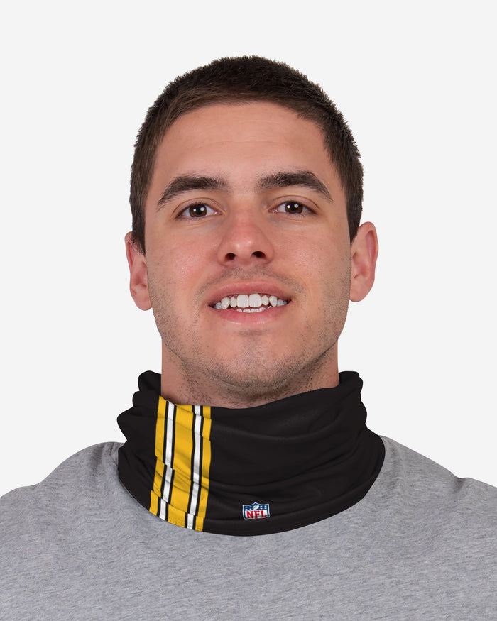Steven Nelson Pittsburgh Steelers On-Field Sideline Logo Gaiter Scarf FOCO - FOCO.com