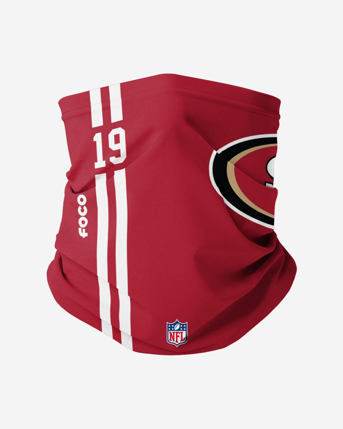 Deebo Samuel San Francisco 49ers On-Field Sideline Logo Gaiter Scarf FOCO - FOCO.com